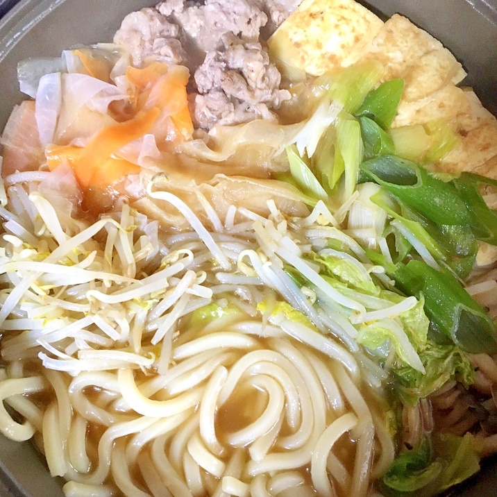 豚コマでうどんすき